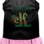 Christmas Pet Dog & Cat Dress Rhinestone, "Santa's Elf"