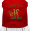 Christmas Pet Dog & Cat Dress Rhinestone, "Santa's Elf"