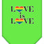 Pet and Dog Bandana Screen Printed, "Love Is Love"