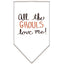 Halloween Pet and Dog Bandana Screen Printed, "All The Ghouls Love Me"