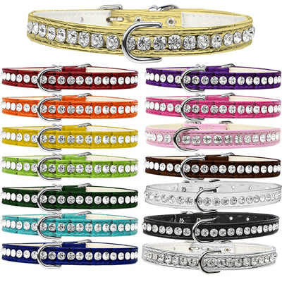 Dog, Puppy & Pet Designer Croc Collar, "Beverly Style"