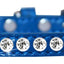 Dog, Puppy & Pet Designer Croc Collar, "One Row Clear Crystal Rimsets"