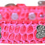 Dog, Puppy & Pet Designer Croc Collar, "Crystal Bone"