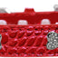 Dog, Puppy & Pet Designer Croc Collar, "Crystal Bone"