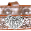 Dog, Puppy & Pet Designer Croc Collar, "Crystal Heart"