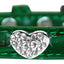 Dog, Puppy & Pet Designer Croc Collar, "Crystal Heart"