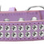 Dog, Puppy & Pet Fashion  Collar, "Two Row Clear Crystal Rimsets"