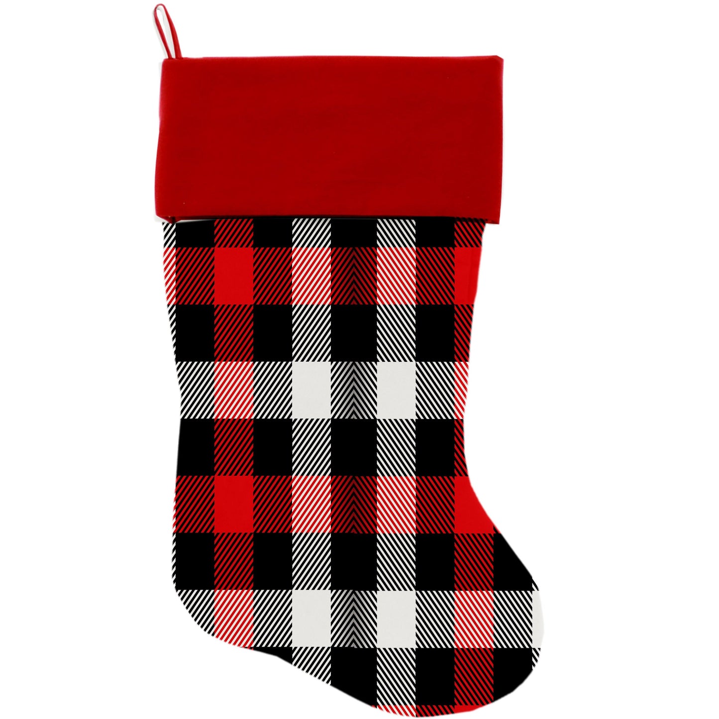 Christmas Velvet Stocking, "Christmas Plaids & Argyles Group" **Choose from 7 different patterns!**