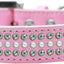 Dog, Puppy and Pet Fashion  Collar, "Ritz Pearl & Aurora Borealis Crystals Rimsets"