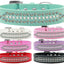 Dog, Puppy and Pet Fashion  Collar, "Ritz Pearl & Aurora Borealis Crystals Rimsets"