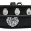 Dog, Puppy & Pet Premium Collar, "Clear Crystal Heart"