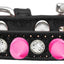 Dog, Puppy and Pet Ice Cream Collar, "Clear Crystal & Bright Pink Spikes"