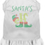 Christmas Pet Dog & Cat Dress Rhinestone, "Santa's Elf"