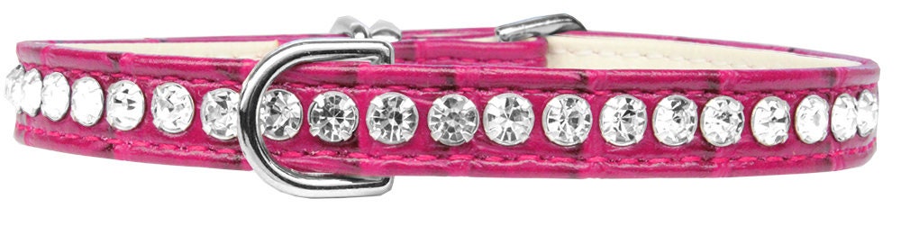 Dog, Puppy & Pet Designer Croc Collar, "Beverly Style"