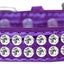 Dog, Puppy & Pet Designer Croc Collar, "Two Row Clear Crystal Rimsets"