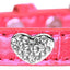 Dog, Puppy & Pet Designer Croc Collar, "Crystal Heart"