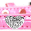 Dog, Puppy & Pet Designer Croc Collar, "Crystal Heart"