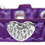 Dog, Puppy & Pet Designer Croc Collar, "Crystal Heart"