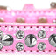 Dog, Puppy and Pet Designer Croc Collar, "Double Crystal & Silver Spikes"