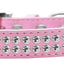 Dog, Puppy & Pet Fashion  Collar, "Two Row Clear Crystal Rimsets"