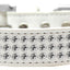 Dog, Puppy & Pet Fashion  Collar, "Three Row Clear Crystal Rimsets"