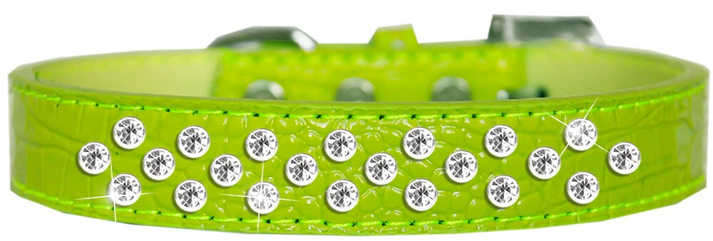 Dog, Puppy and Pet Designer Croc Collar, "Sprinkles Clear Jewel Rimsets"