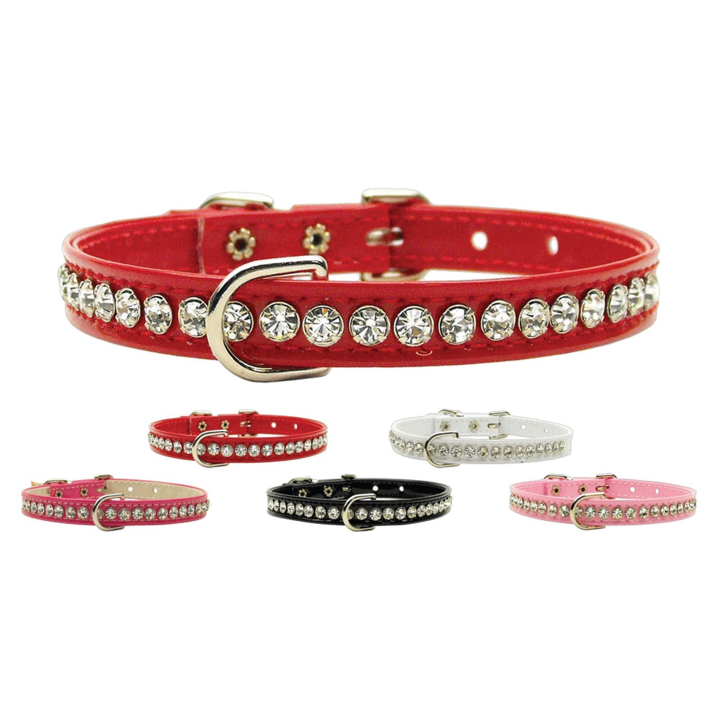 Dog, Puppy & Pet Collar, "Patent Jewel Beverly"