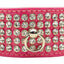 Dog, Puppy & Pet Collar, "Patent Five Row Clear Crystal"