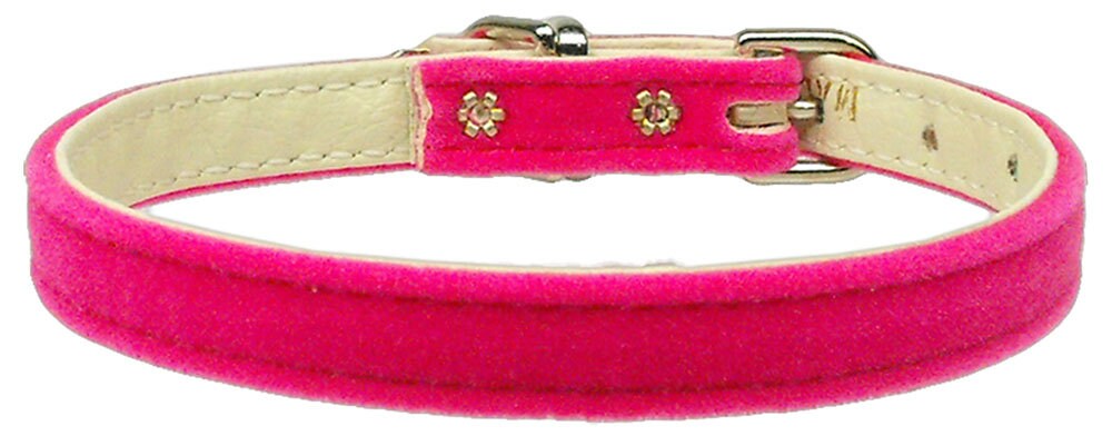 Dog, Puppy & Pet Plain Collar, "3/8" Velvet"