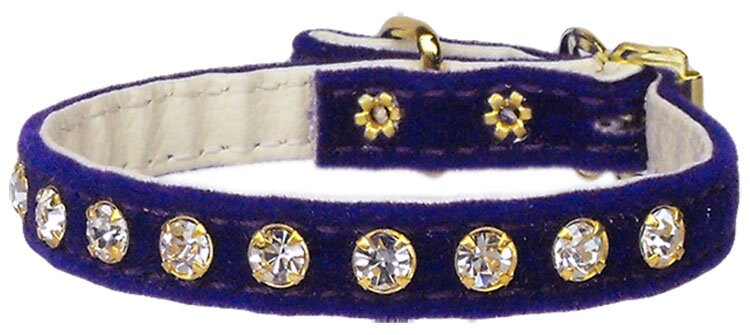 Dog, Puppy & Pet Collar, "#10 Crystal Velvet"