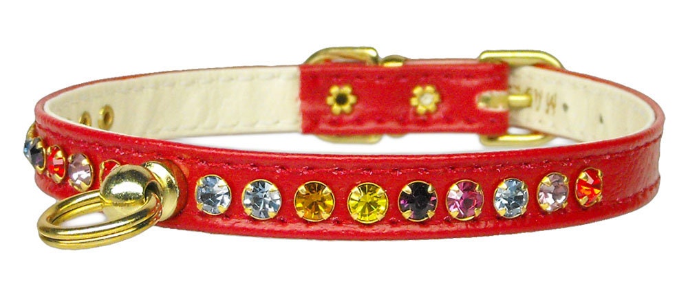 Dog, Puppy & Pet Collar, "#26 One Row Confetti Crystal Jewelry Set"