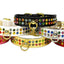 Dog, Puppy & Pet Collar, "#76 Two Row Confetti Crystal Jewelry Set"