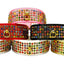 Dog, Puppy & Pet Collar, "Five Row Confetti Jewel Set"