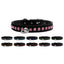 Dog, Puppy and Pet Collar, "Black Velvet Crystal Elite"