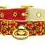 Dog, Puppy & Pet Collar, "Sunburst Crystal Flower"