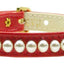 Dog, Puppy & Pet Collar, "3/8" Wide Pearl"