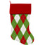 Christmas Velvet Stocking, "Christmas Plaids & Argyles Group" **Choose from 7 different patterns!**