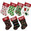 Christmas Velvet Stocking, "Santa Group" **Choose from 7 different patterns!**