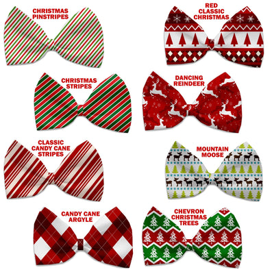 Christmas Pet, Dog & Cat Bow Ties, "Candy Cane Lane Group" *Available in 8 different print options!*