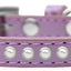 Dog, Puppy & Pet Fashion Collar, "One Row Pearl Rimsets"