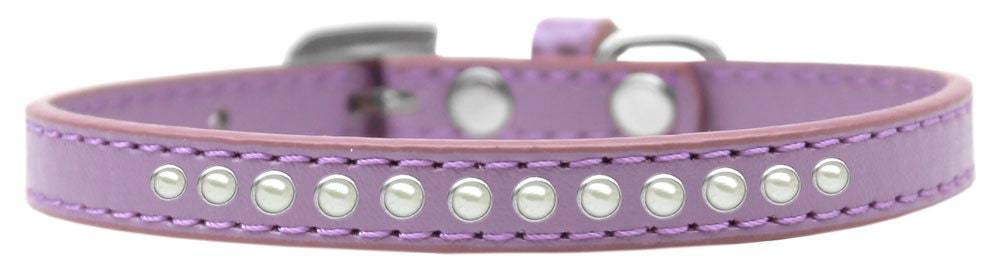 Dog, Puppy & Pet Fashion Collar, "One Row Pearl Rimsets"