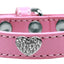 Dog, Puppy & Pet Premium Collar, "Clear Crystal Heart"