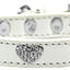 Dog, Puppy & Pet Premium Collar, "Clear Crystal Heart"