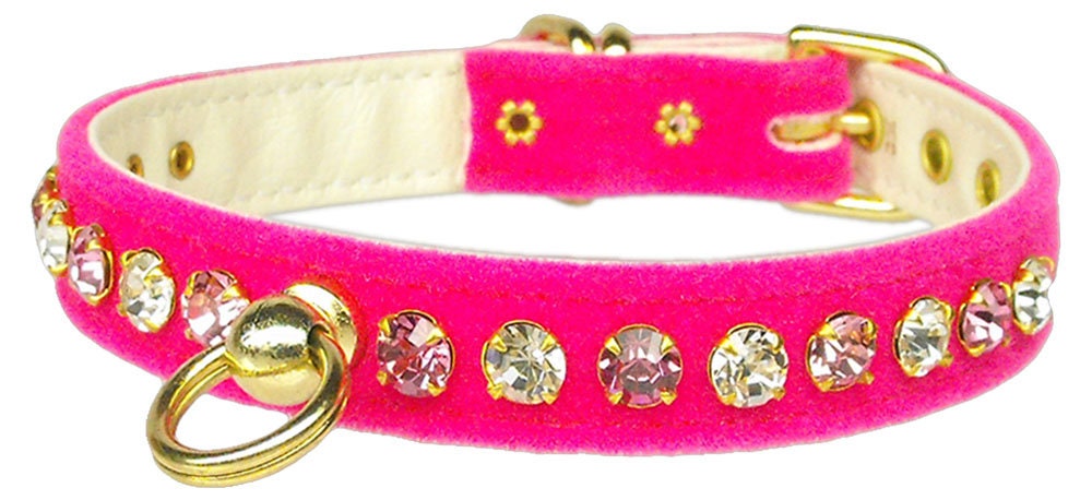 Dog, Puppy and Pet Collar, "Velvet Deluxe"