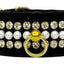 Dog, Puppy and Pet Collar, "Velvet Mini Pearl & Crystal"