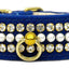 Dog, Puppy and Pet Collar, "Velvet Mini Pearl & Crystal"