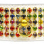 Dog, Puppy & Pet Collar, "Five Row Confetti Jewel Set"