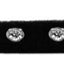 Dog, Puppy & Pet Leash, "Black Velvet Jeweled"