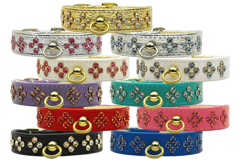 Dog, Puppy & Pet Collar, "Tiara Rhinestone"