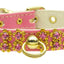 Dog, Puppy & Pet Collar, "Sunburst Crystal Flower"